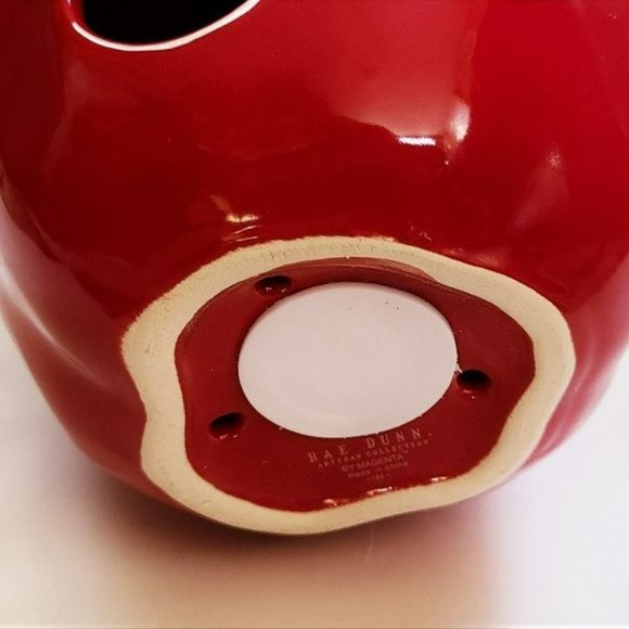 NWT RAE DUNN A Plus Apple Ceramic Birdhouse - Picture 4 of 4